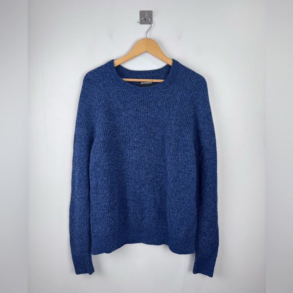Bonobos Men Wool Blend Blue‎ Sweater Size Large